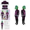 Teen Titans Cosplay Costume With Polyester Fabric For Stage Performances For Kids And Teens