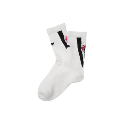 Li Ning Sports Basketball Collection Knee High Socks Men's Men's White AWLS021-1