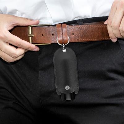 Tragbarer Mini-Spray-Schlüsselanhänger-Halter, Aufbewahrungstasche, Flip-Cover-Design, kompakte Größe, Selbstverteidigungs-Spray-Halter, Schlüsselanhänger für Frauen
