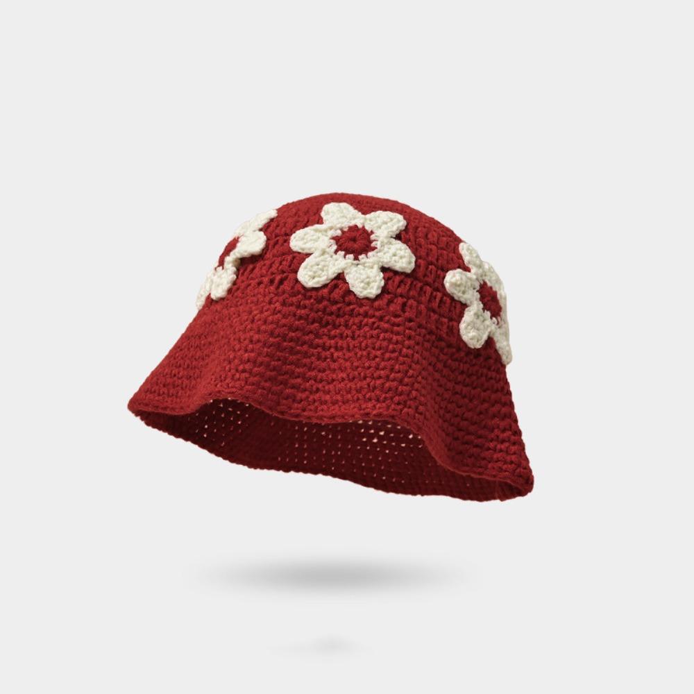 Korean Style Beanies Hat Handmade Bucket Hat Retro Women's Fisherman Hat  Girls
