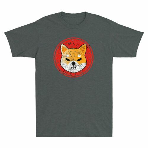 Shiba Inu Distressed Style Logo T-shirt Shib to the Moon Novelty Men T-shirt XL