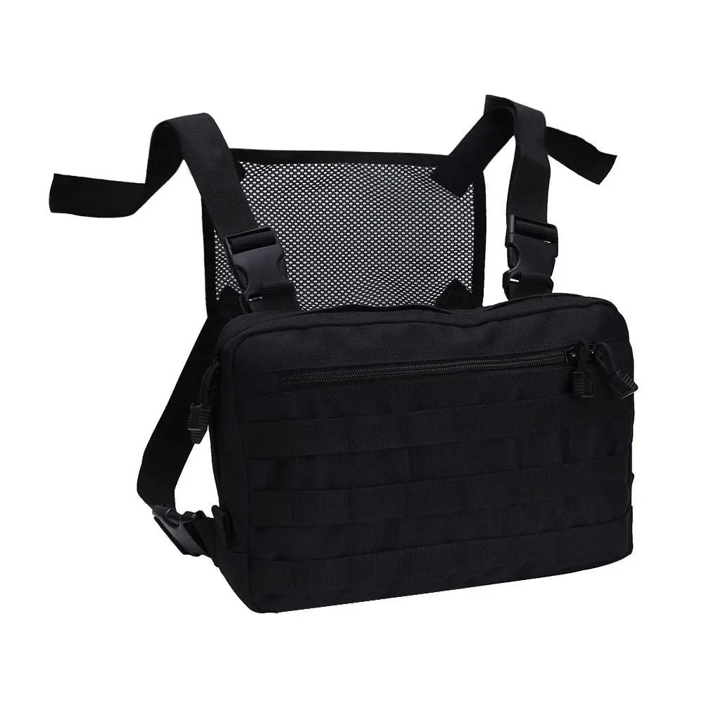 Waterproof Outdoor Vest Backpack Adjustable Outdoor Chest Rig Pouch Sports Chest Pack Climb