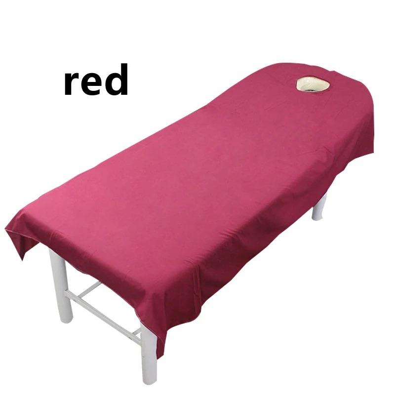 Massage Bed Fitted Sheets Massage Treatment Soft Sheets Spa SPA Bed Table Cover Sheets with Hole Table Cover Sabanas Para Cama Salon Sheet