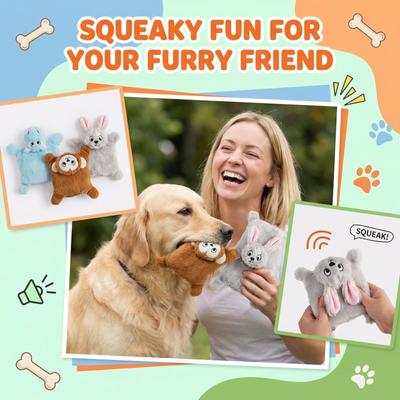 Pet Oxford Squeaky Toy Resistant No Stuffing Chew Toy