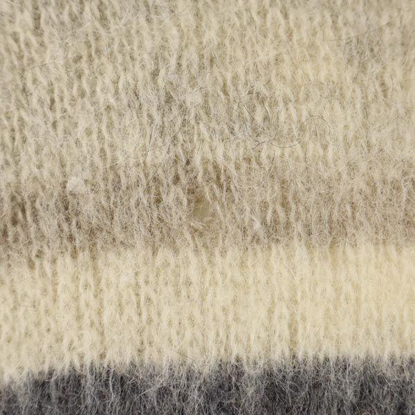 VINTAGE 70s knit coat L Gray Women Used