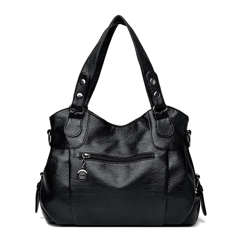 Módní kabelka pro dojíždění pro ženy Nová ležérní taška přes rameno Jednoduchá a atmosférická kabelka crossbody z měkké kůže Třásňová taška