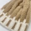 1Pc Plush Hat Winter Ear Protection Cold Protection Single Ball Cycling Color Blocked Polyester Imitation Fox Fur