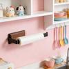 Walnuts Wood Wall Mounted Paper Towel Holder Space Saving Kitchen Roll Stand For Kitchen Storage Organizers