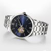 IW Watch Men Skeleton Automatic Mechanical Watches Silver Blue Japan Movement Sapphire Glass Relogios Masculino
