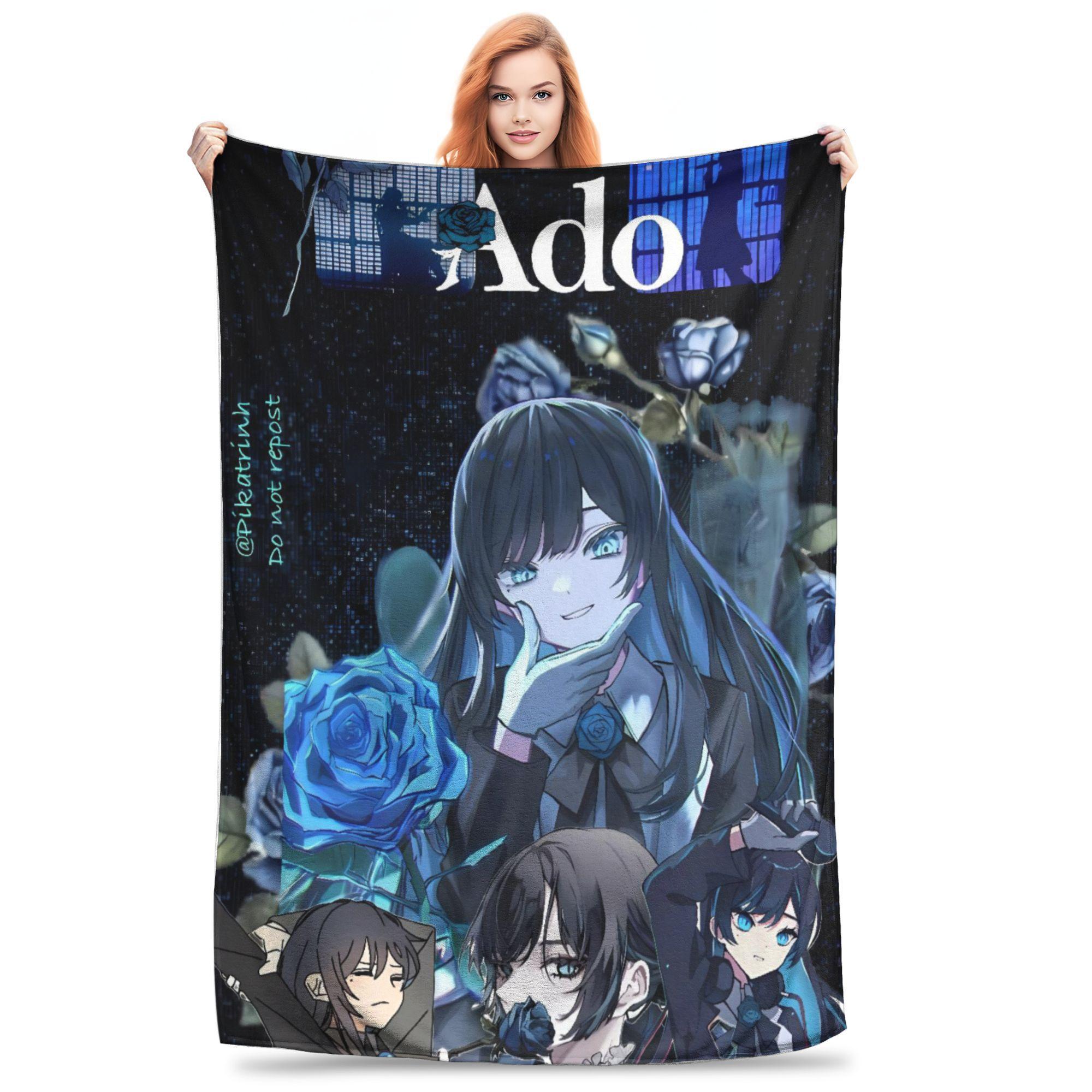 

Ado WORLD TOUR 2025 Hibana Plush Blanket Child Flannel Throw Blanket For Living Room Warm Soft Design Quality Bedspread Gift 75x90cm
