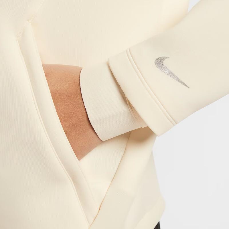 Nike Pro Sweatshirts Women's Light Ivory White Turtleneck Moderate Other IQ3947-110