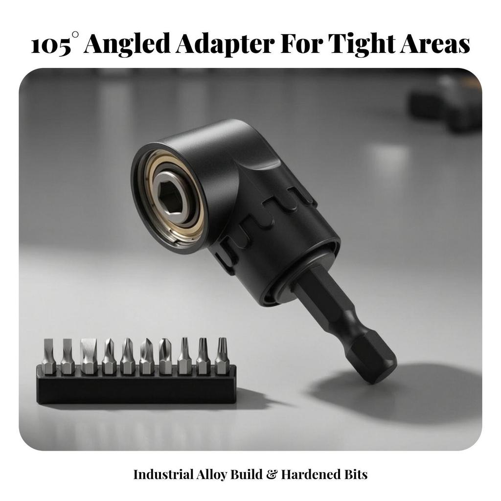 105 Degree Right Angle Adapter | Smooth-Bearing Construction, Tight