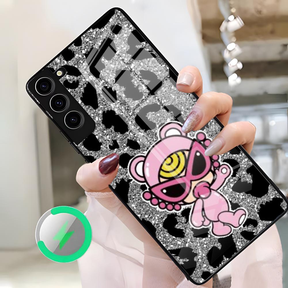 

Модный Чехол H-Hysteric M-Mini для Samsung S26 Ultra S25 Edge S23 S22 S21 S20 Ultra Plus S24 Fe A25 Магнитная Стеклянная Крышка Samsung S21
