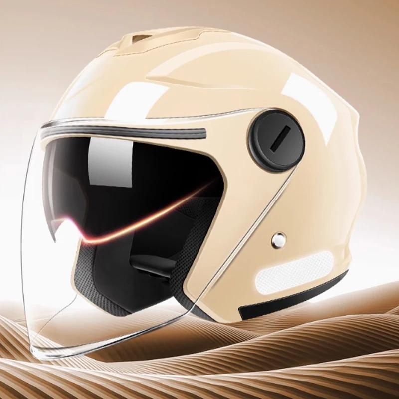 

Унисекс шлем на все сезоны с двойным визором для электровелосипедов и мотоциклов 2025 легкие хаки