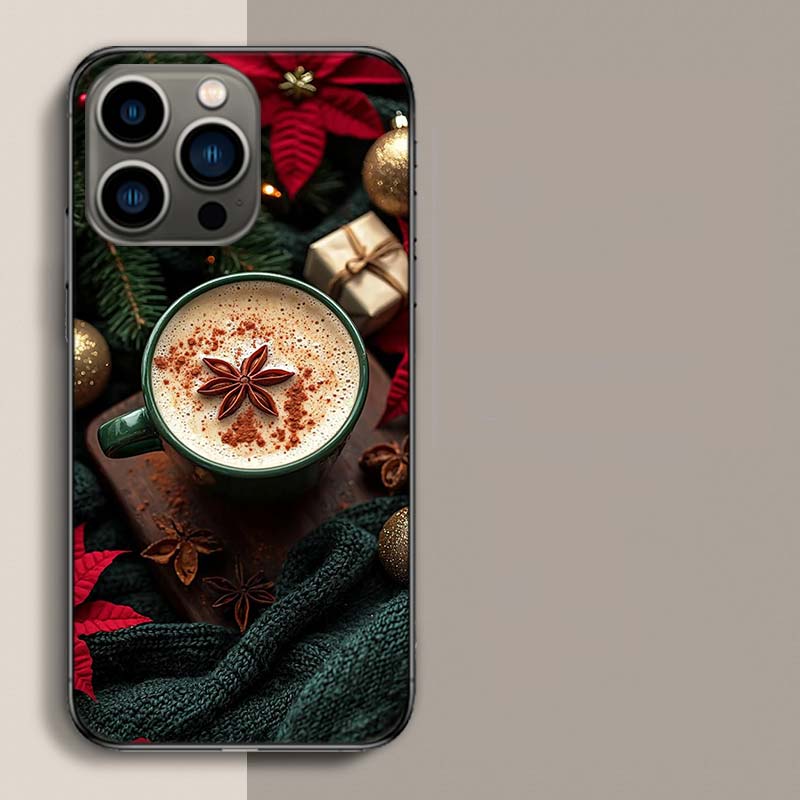

Christmas Spiced Gingerbread Latte Phone Case For Iphone 17 Air 15 Pro 14 Plus 16 Pro Max 17E 16E 12 13 Mini 11 Cover Cute Fund iPhone 15 Pro Max