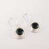 Green Tourmaline Gemstone 925 Sterling Silver Jewelry Handmade Earrings 1.40" EE-4-43