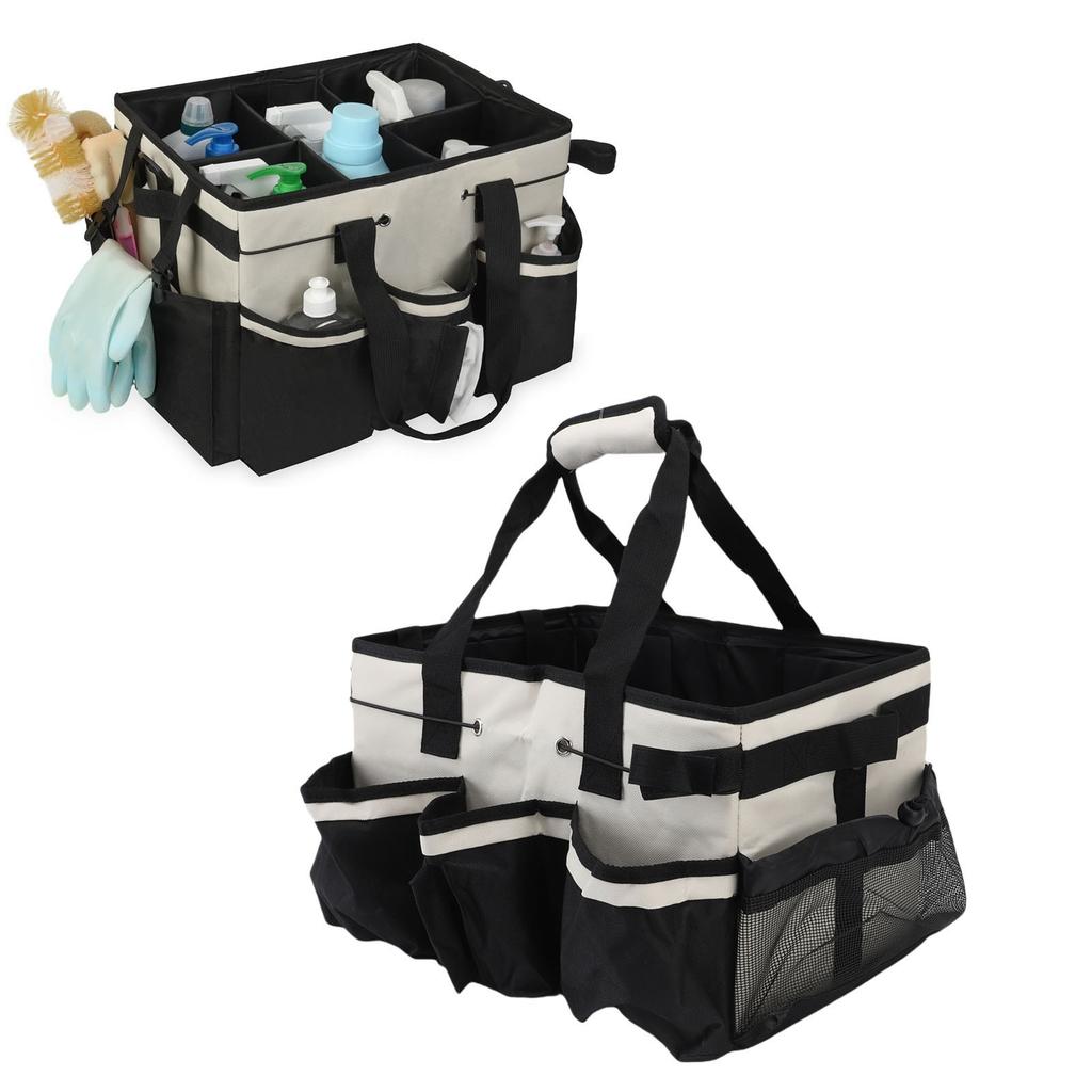 Wearable Bag, Large Capacity with Detachable Dividers Shoulder Strap for Cleaners