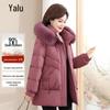 Yalu Women's Thickened Down Jacket with Fox Fur Collar