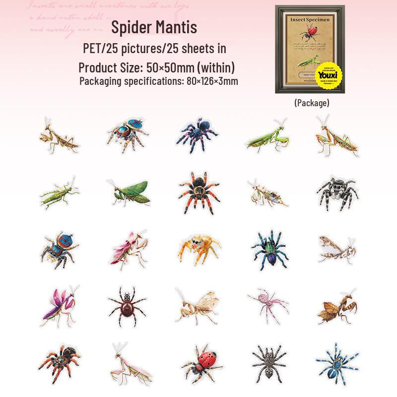 Insect Scene Collage PET Stickers: Beautiful Day Illustration Series (4 Types)