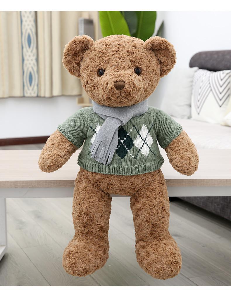 Hug Baby Teddy Bear Plush Toy Shirt Sweater Bear Doll Violent Bear Doll Big Bear Hug Pillow