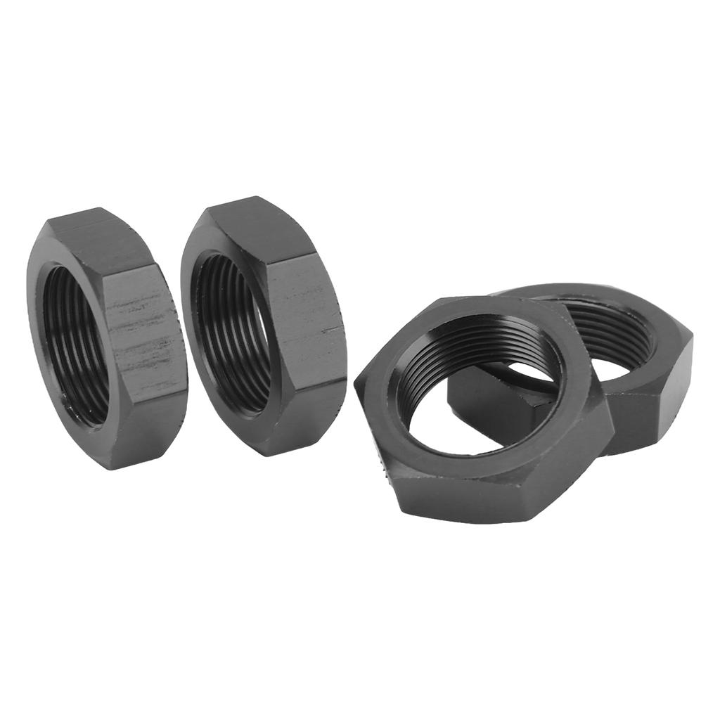 4 Pcs 24mm Wheel Hex Hub Nut Aluminum Alloy High Strength 24mm Hex Hub Nut for ARRMA 1 5 Outcast Kraton 8s Black