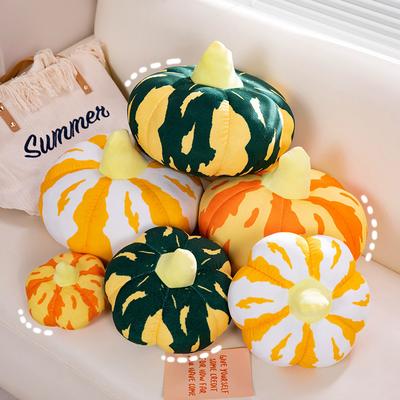 Simulated Pumpkin Toys Color Pumpkin Plush Cushions Children'S Vegetable Throw Pillows Halloween Decorations New
