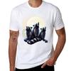 3 Raccoon Moon Howling Raccoon Head Funny For Unisex Unisex Kid Tshirt Plus Size Basic Cotton Tshirt