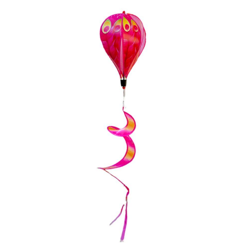 Giant Size Hot Air Balloon Rainbow Colors Plastic Material Wind Spinner Transparent Film Color-changing Film