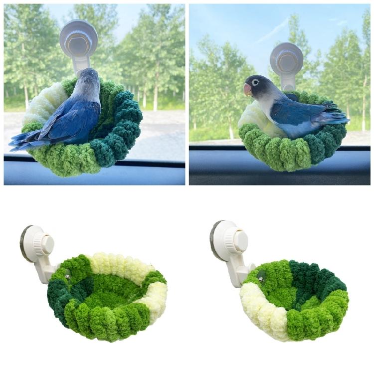 Bird Breeding Nest for Parrots Plush Sleep Bed Birdcage Nest Bed for Small Birds Suction Cup Resting Nest Bird Supply