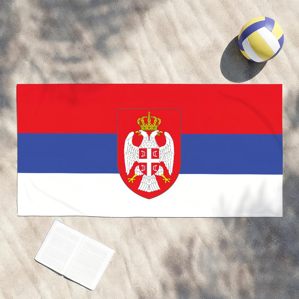 Republika Srpska Zastava Towel Shower Sauna Travel Spa Quick Dry Gym Accessories Soft Large Beach Towels STJ40x70CM