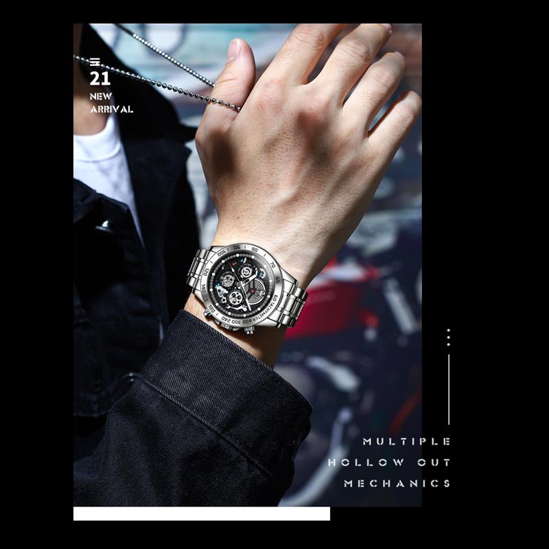 OLEVS Brand Watch Fashion Tide Night Light Multi-function Waterproof Quartz Men's Watch Men's Watch