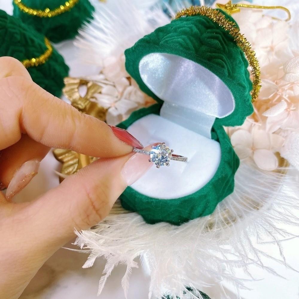 Christmas Bell Christmas Jewelry Box Snowman Santa Claus Rings Box Marriage Anniversary