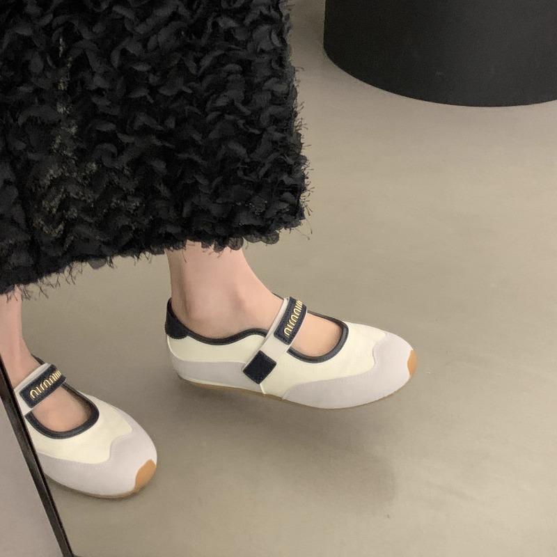 Mary Jane women's shoes summer new little white shoes cloud puff shoes flat casual single shoes