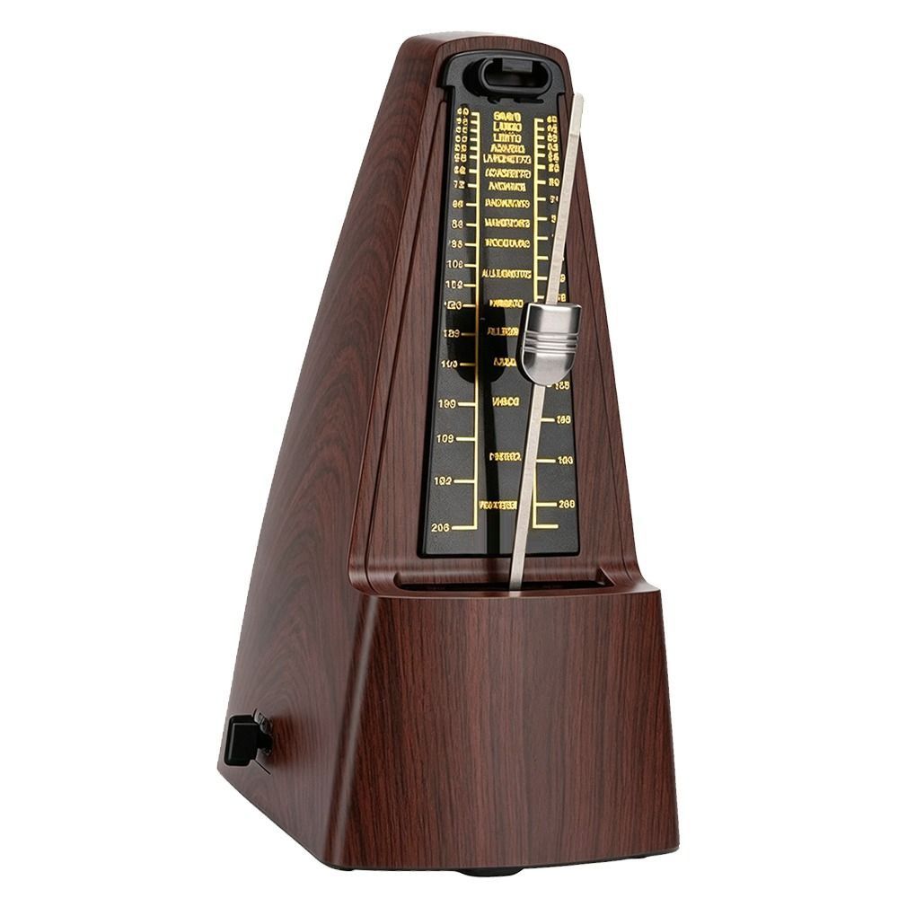 Loud Sound Wood Grain Metronome 40-208 BPM High Precision Metronome For Guitar Practice