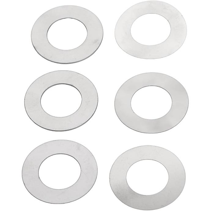 Motorcycle Silver 3/4" Rear Axle Shim Kit Wheel Bearing Spacer For Harley Dyna Touring Big Twin 1983-