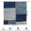 Modern Denim Shower Curtain Home Decor Bathing Room Waterproof Fabric Reusable Decoration