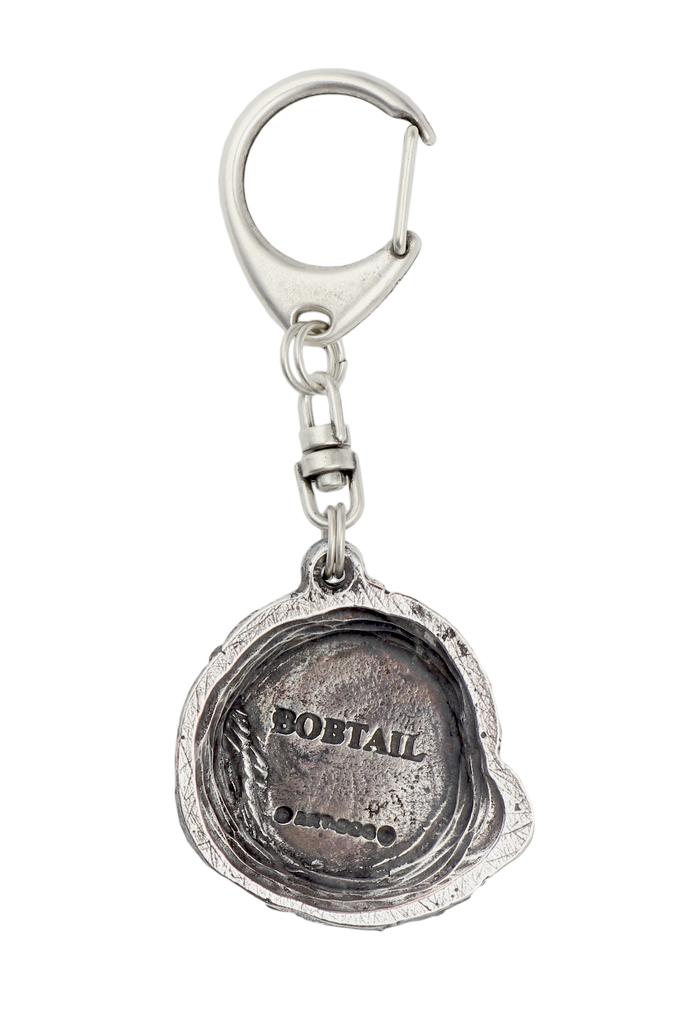 Old English Sheepdog, Bobtail, Bob-tail - Breloc placat cu argint cu câine, decor geantă, pandantiv pentru rucsac marca Art-Dog