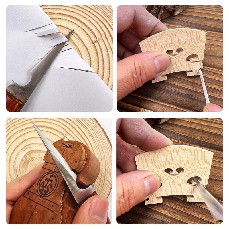 1pcs HSS steel Woodworking graver carving knives knife Cutter Woodcut DIY Art Drawing Hand Wood Carving Instrument repair Tools