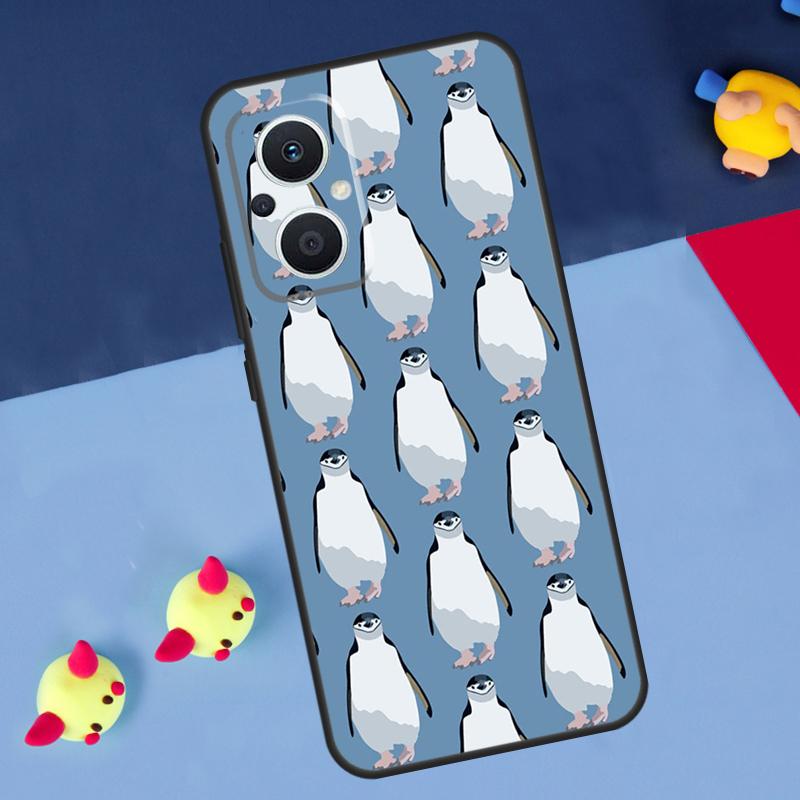 Cartoon-Pinguin für OPPO Reno 14F 13F 12F 11F 10 11 12 13 14 Pro 8T 7 8 Lite OPPO Find X6 X5 X8 X9 Pro Hülle