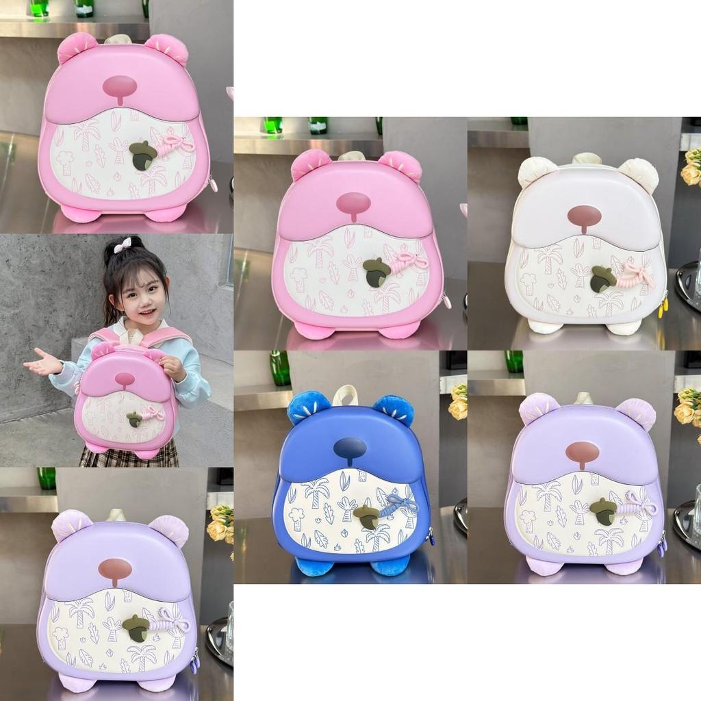 Fun And Playful Kids Backpack With Solid Color Patterns For School And Everyday Use