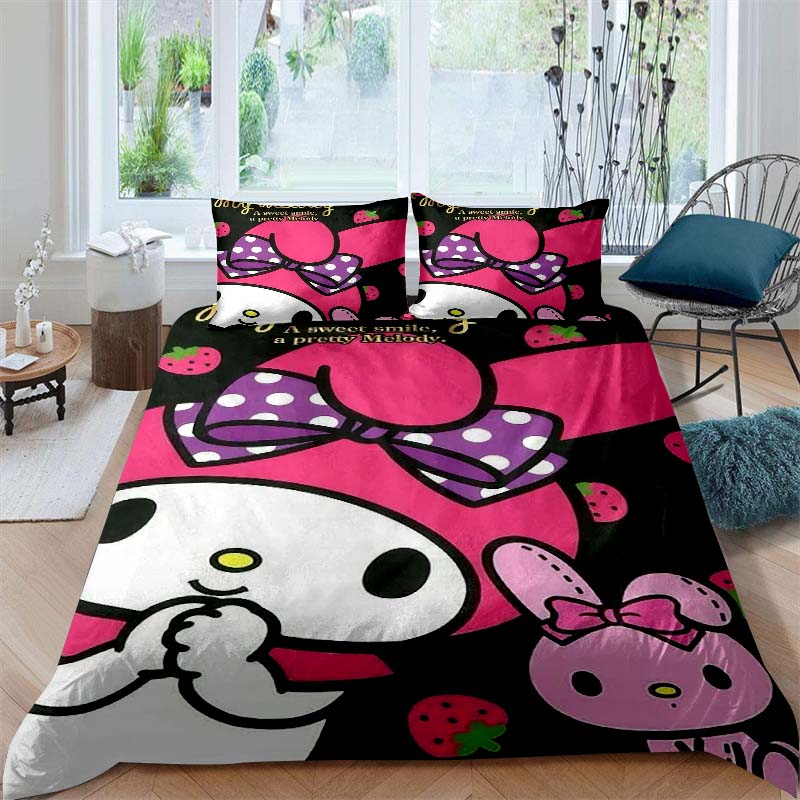 Cartoon My Melody Soft and Comfortable Duvet Cover, Children's Bedding Set Gift, Extra Large Size, Multiple Sizes Available.