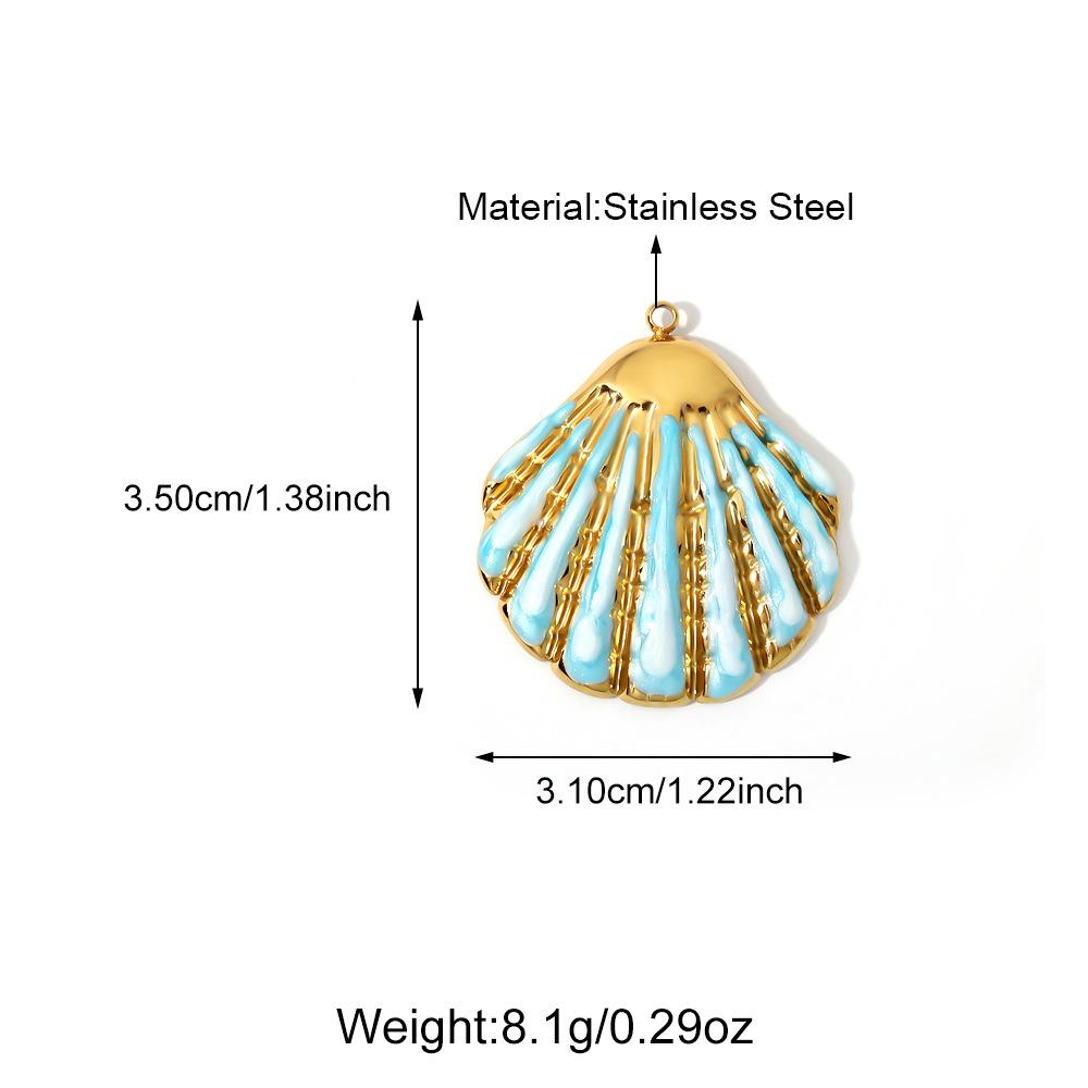 European & American DIY Pendant: Stainless Steel Butterfly, Flower, Starfish with 18K Gold Electroplating