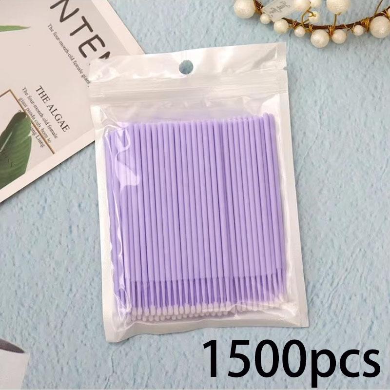 500 pcs-1500pcs Disposable Micro Eyelash Brush Heads Expanded Personal Eyelash Brush Heads Multi-purpose Micro Brush Heads QIWU