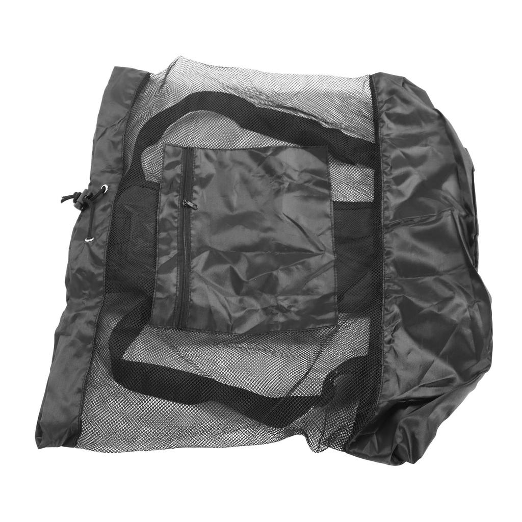 Ball-Netzbeutel mit Kordelzug, große Kapazität, Oxford-Stoff-Aufbewahrungstasche für Fußball, Basketball, Volleyball L (10 Stück halten