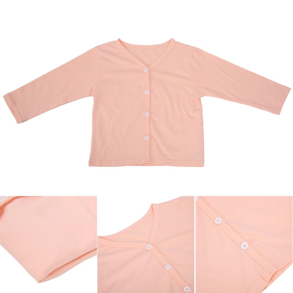 Long Sleeve Cardigan Summer ButtonDown Soft Cotton Cardigan for Little Baby Girls