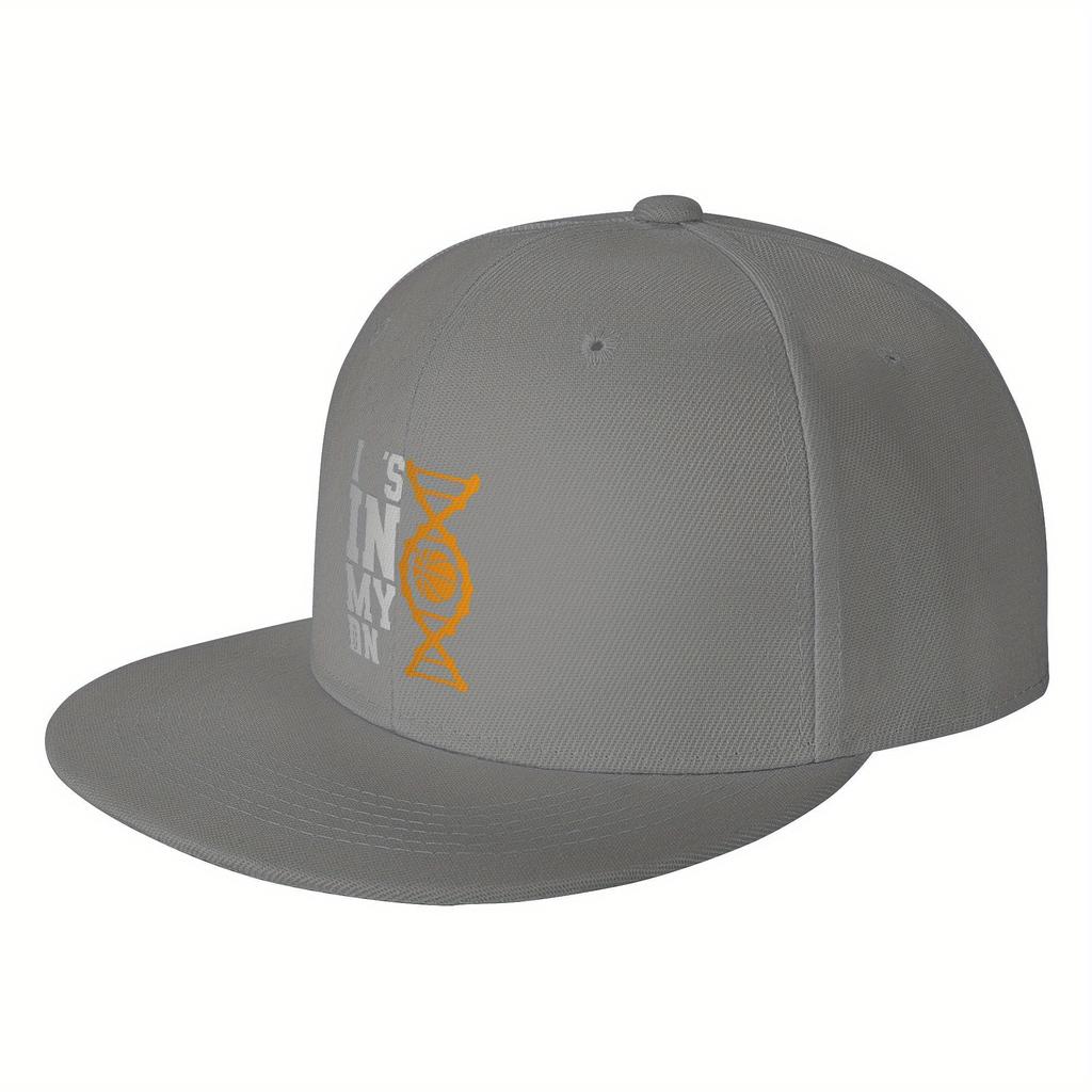 Basketball DNA In My Genes Baseball Cap Adjustable Polyester Hip Hop Style Casual Gift