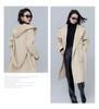 Alpaca Wool Hooded Mid-Length Coat - Autumn/Winter Loose Fit Overcoat