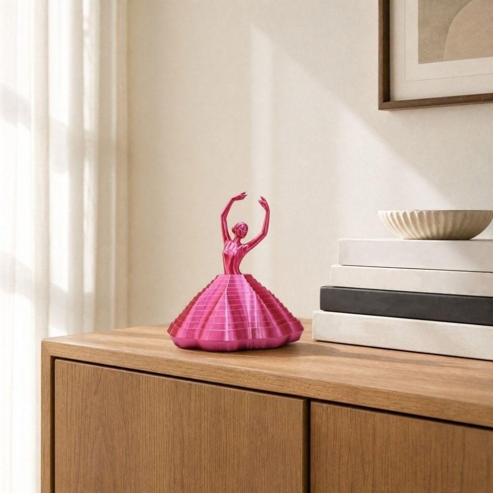 PLA Plastic 3D Printing Ballet Dancers Models Twirling Decompression Toys Women Gift