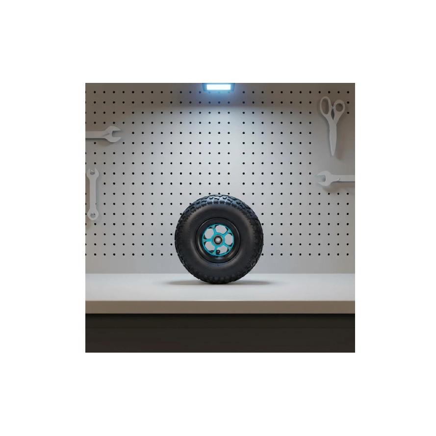 Inflatable Wheel 9-Inch Knobby Pattern Wheel Vehicle Part Heavy Duty Even Rolling