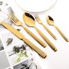 5Pcs Stainless Steel Tableware Set Kitchen Dinner Wedding Cake Fork Teaspoon Dinnerware Set Mirror Cutlery